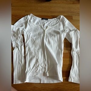 Brandy Melville White long sleeve, one size only